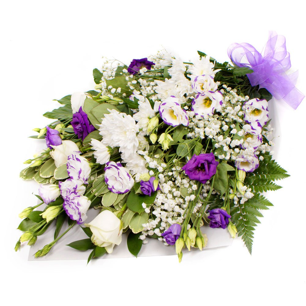 Funeral Flowers in Cellophane